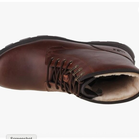 UGG Men's Waterproof Leather Snow Boots - Size 12 - Picture 2 of 8